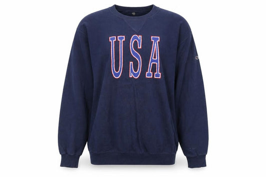Champion USA Navy Blue Women's Large Pullover Sweatshirt