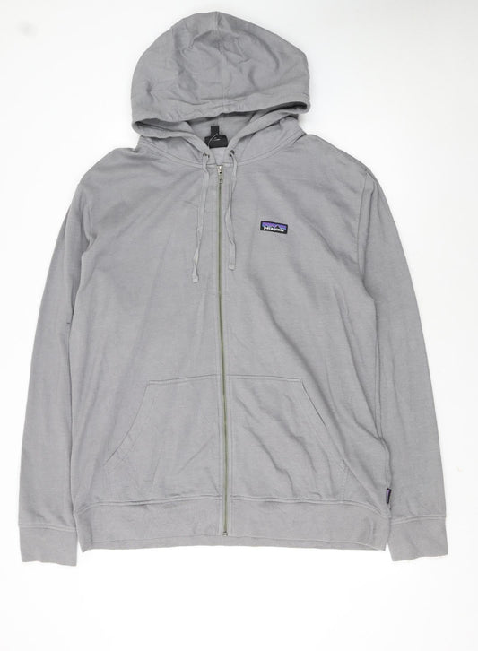 Patagonia Men’s Grey XL Full Zip Organic Cotton Hoodie