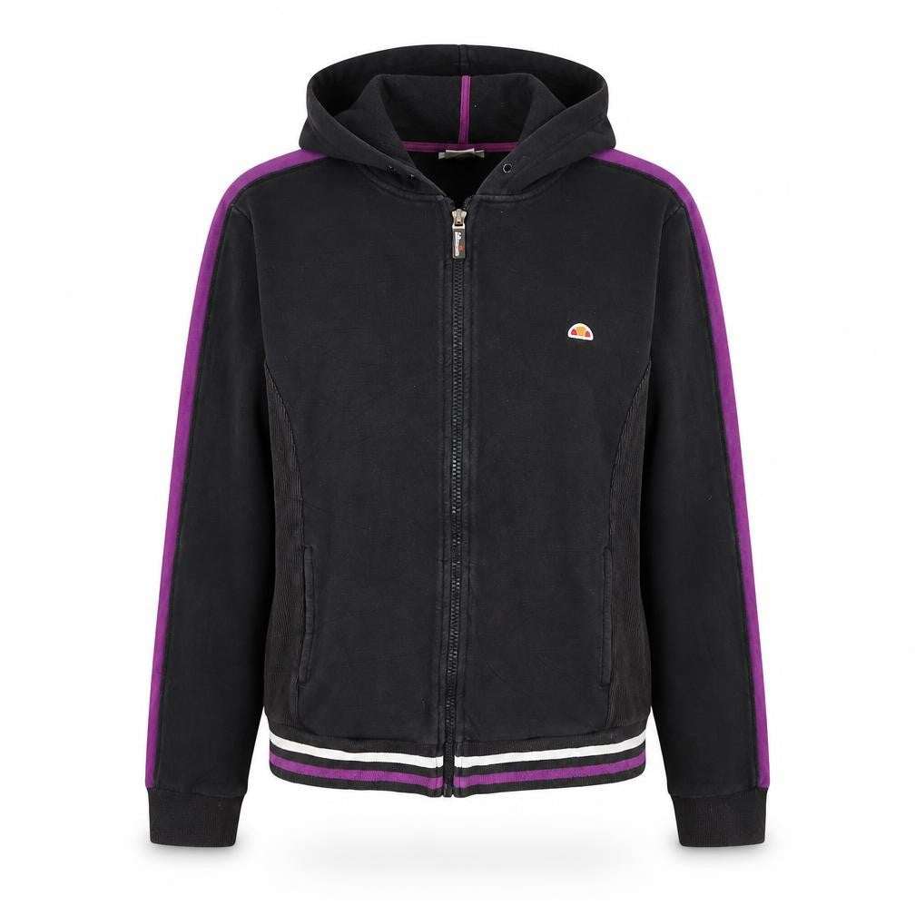 Ellesse Women Black & Purple Full Zip Hoodie Size 10 S