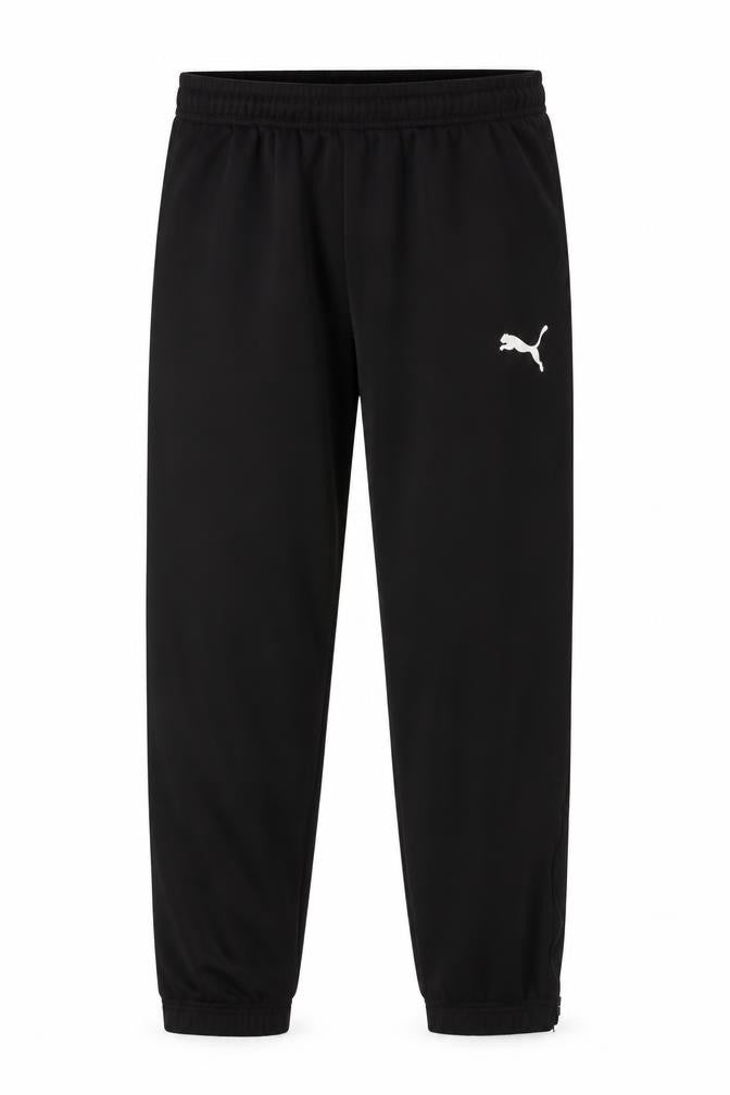 Puma Boys Black Jogger Trousers M Elastic Waist Activewear