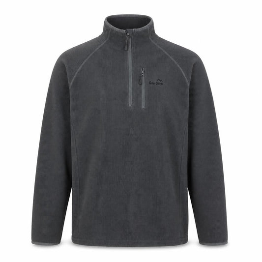 Peter Storm Men's Grey Fleece 1/4 Zip Pullover Sweatshirt Size L