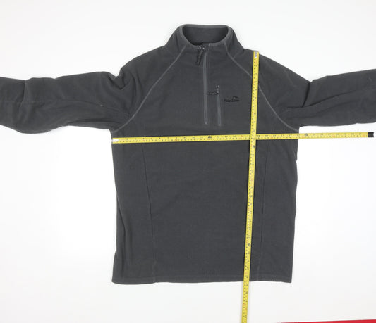 Peter Storm Men's Grey Fleece 1/4 Zip Pullover Sweatshirt Size L
