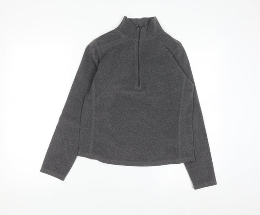 GAP Men’s Grey 1/4 Zip Fleece Sweatshirt Size M Regular Fit