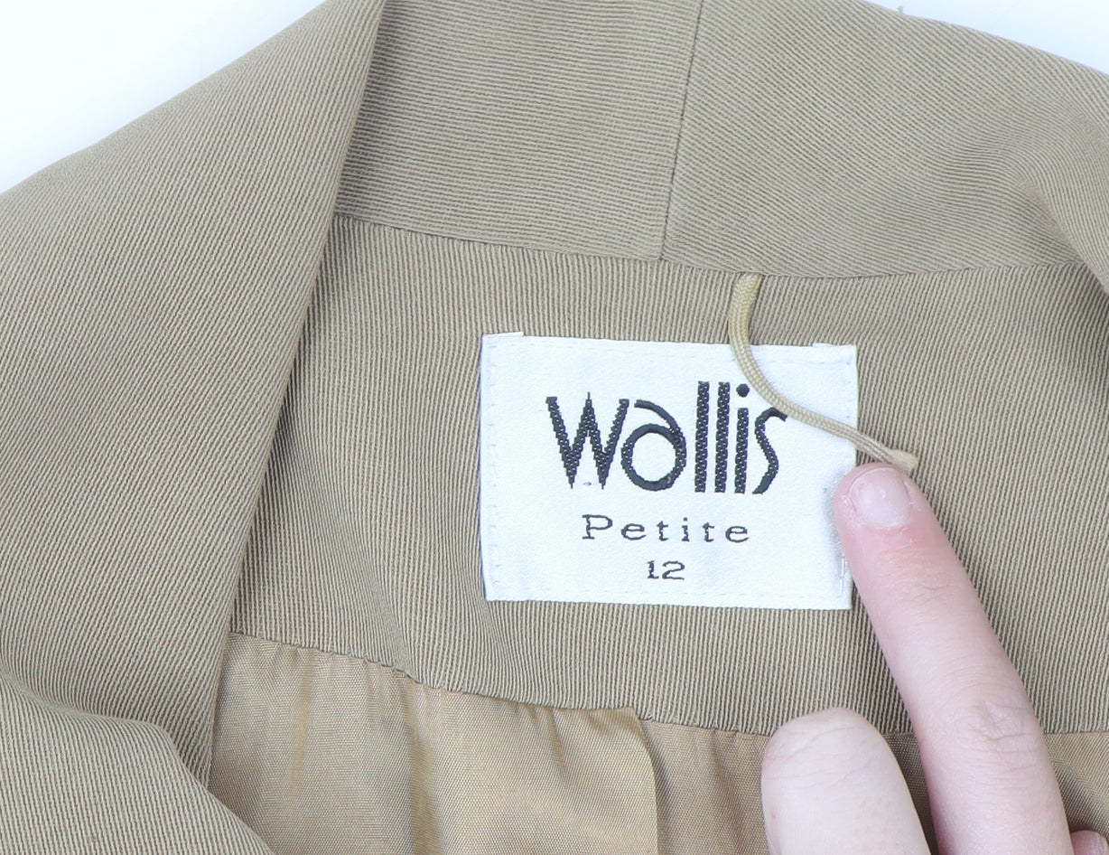 Wallis Women’s Beige Petite Size 12 Blazer Jacket