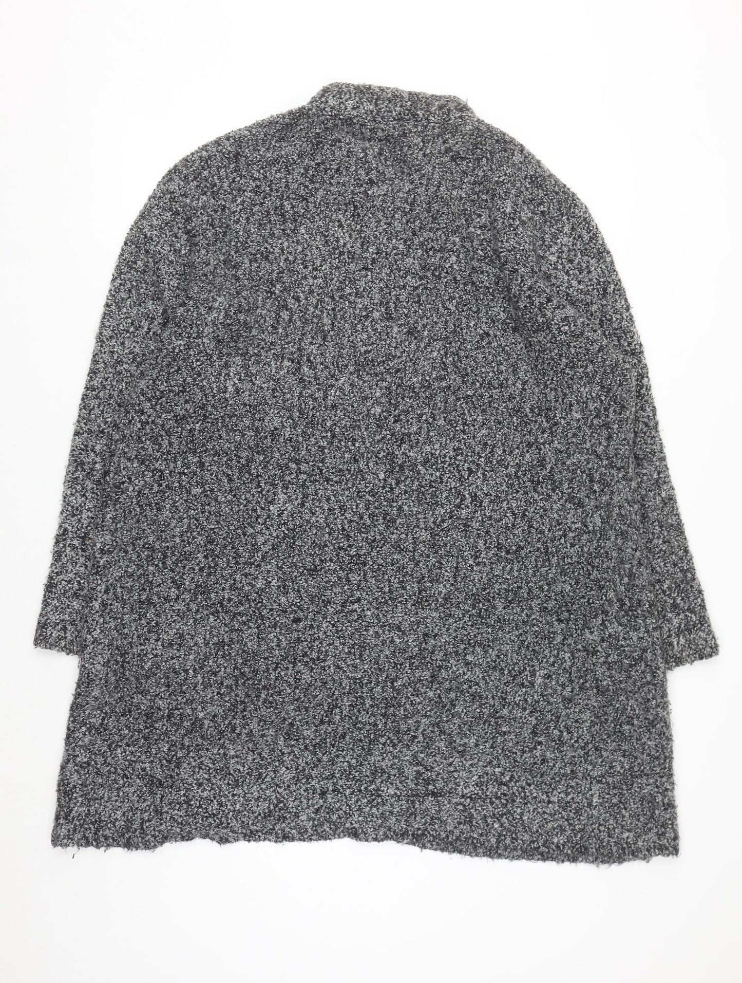 Gerry Weber Women's Grey Long Sleeve Chunky-Knit Cardigan Size 20