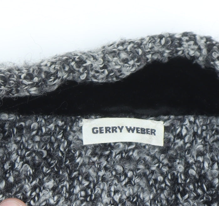 Gerry Weber Women's Grey Long Sleeve Chunky-Knit Cardigan Size 20