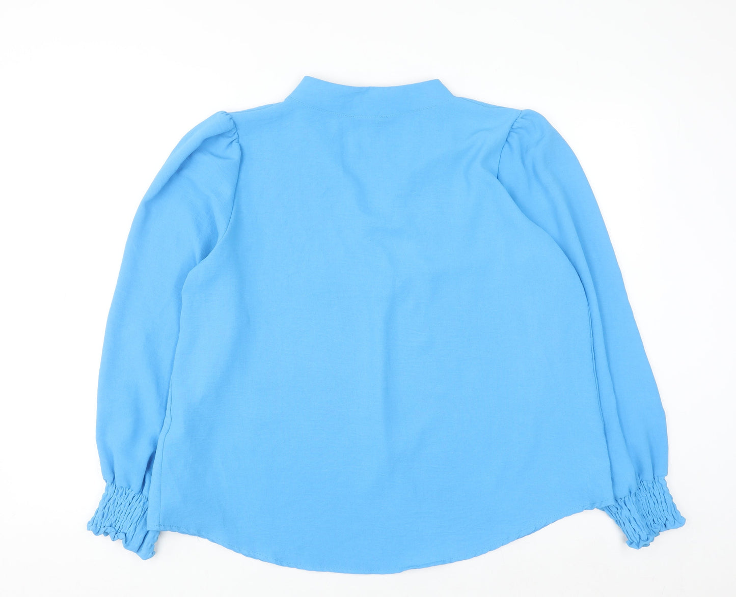 Paul & Shark Women Blue Long Sleeve Blouse XL Polyester Italy
