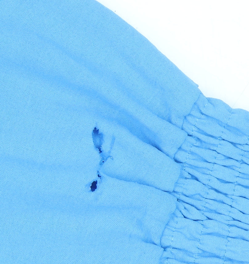 Paul & Shark Women Blue Long Sleeve Blouse XL Polyester Italy