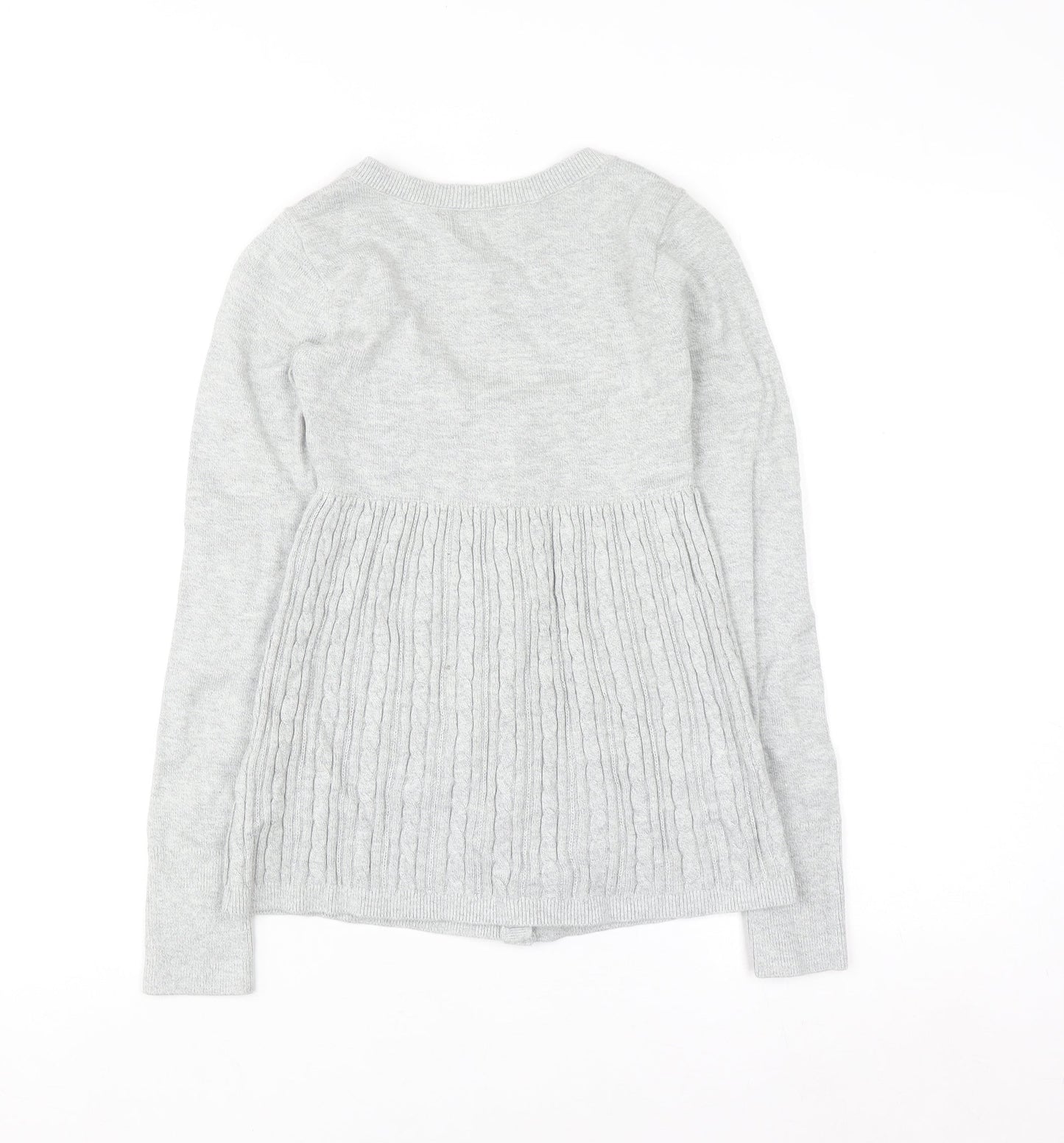 Hollister Women's Grey XS Cable-Knit Button Cardigan