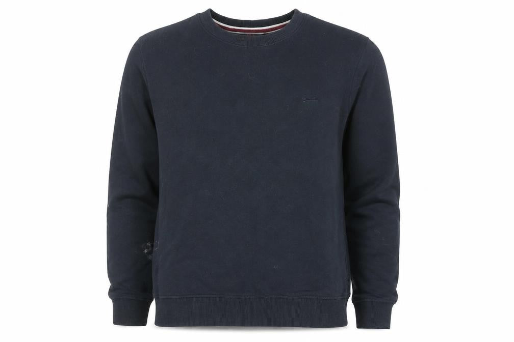 Superdry Men's Blue Pullover Sweatshirt M Crew Neck Fleece
