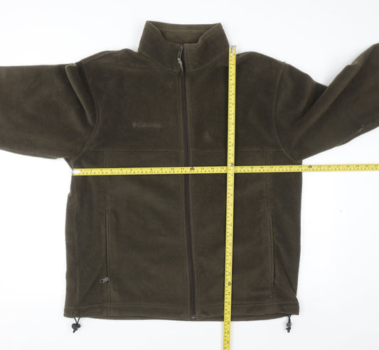 Columbia Men's Brown Fleece Full Zip Sweatshirt Jacket L