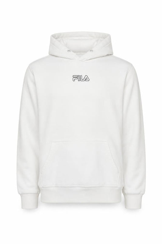 FILA Men’s White Pullover Hoodie XL Limited Edition Sportswear