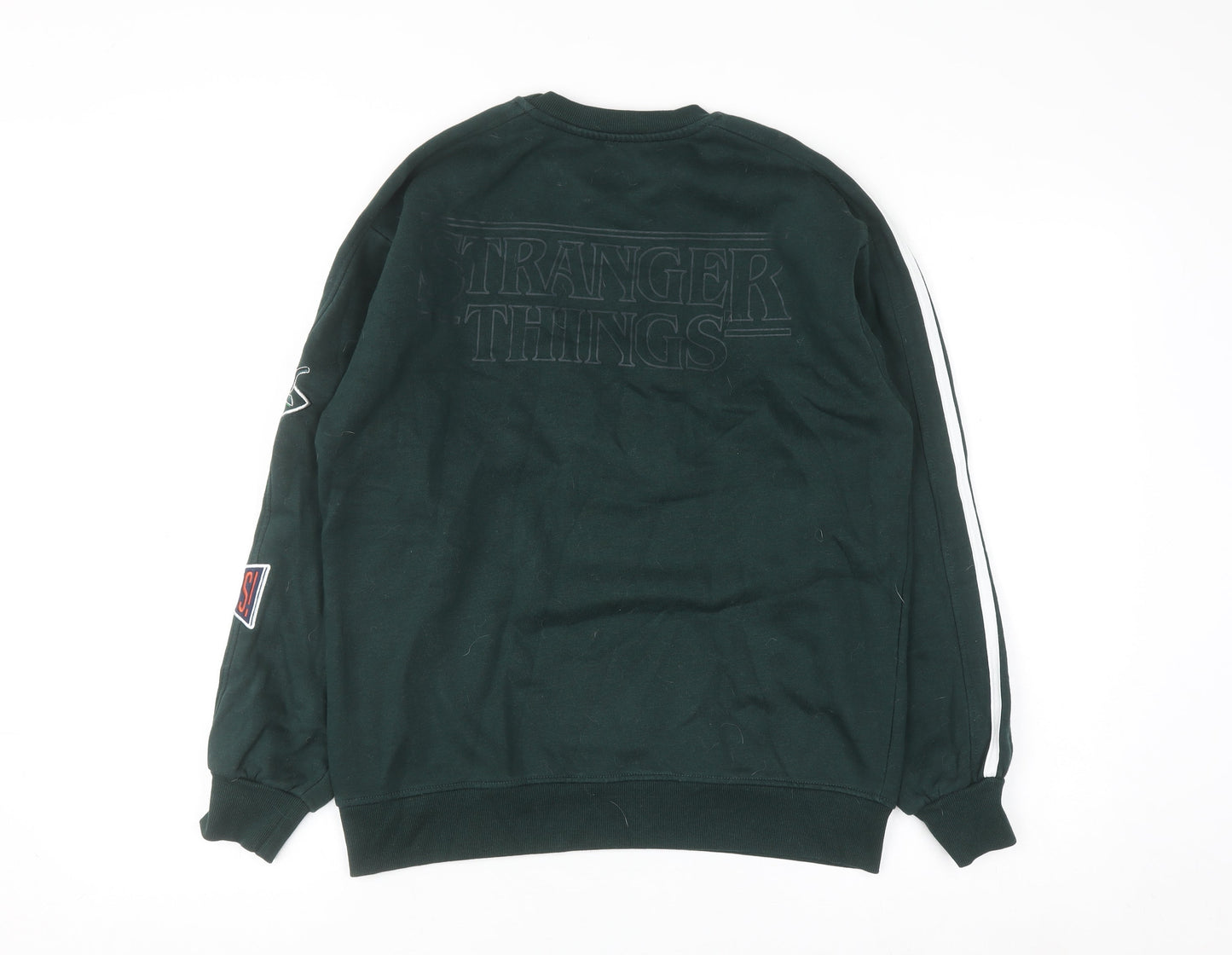 Primark Girls Green Hawkins Tigers Sweatshirt Stranger Things 12-13 Years