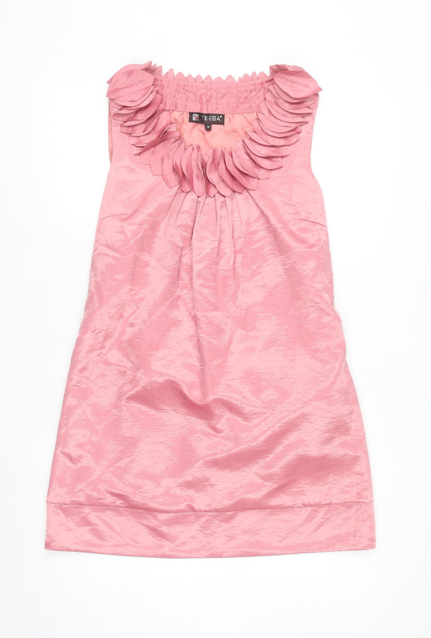 Tsega Women Pink Sleeveless Shift Party Dress M