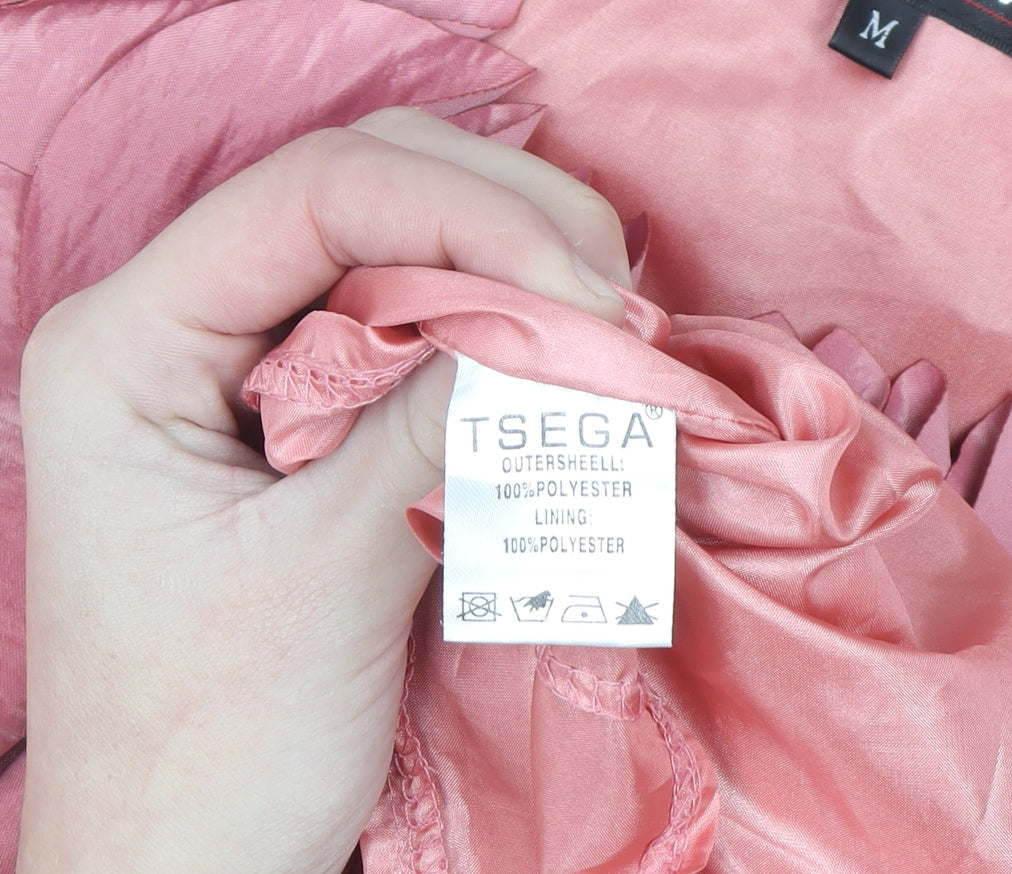 Tsega Women Pink Sleeveless Shift Party Dress M