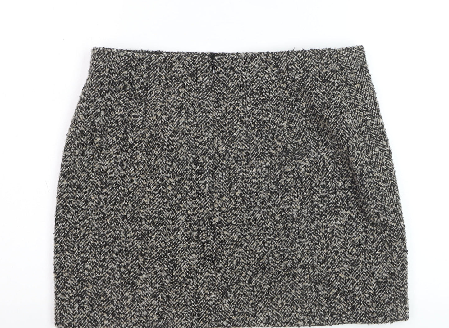 H&M Women’s Grey Tweed Wool Pencil Skirt Size 14