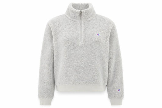 Champion Women’s Beige 1/2 Zip Fleece Sweatshirt Medium