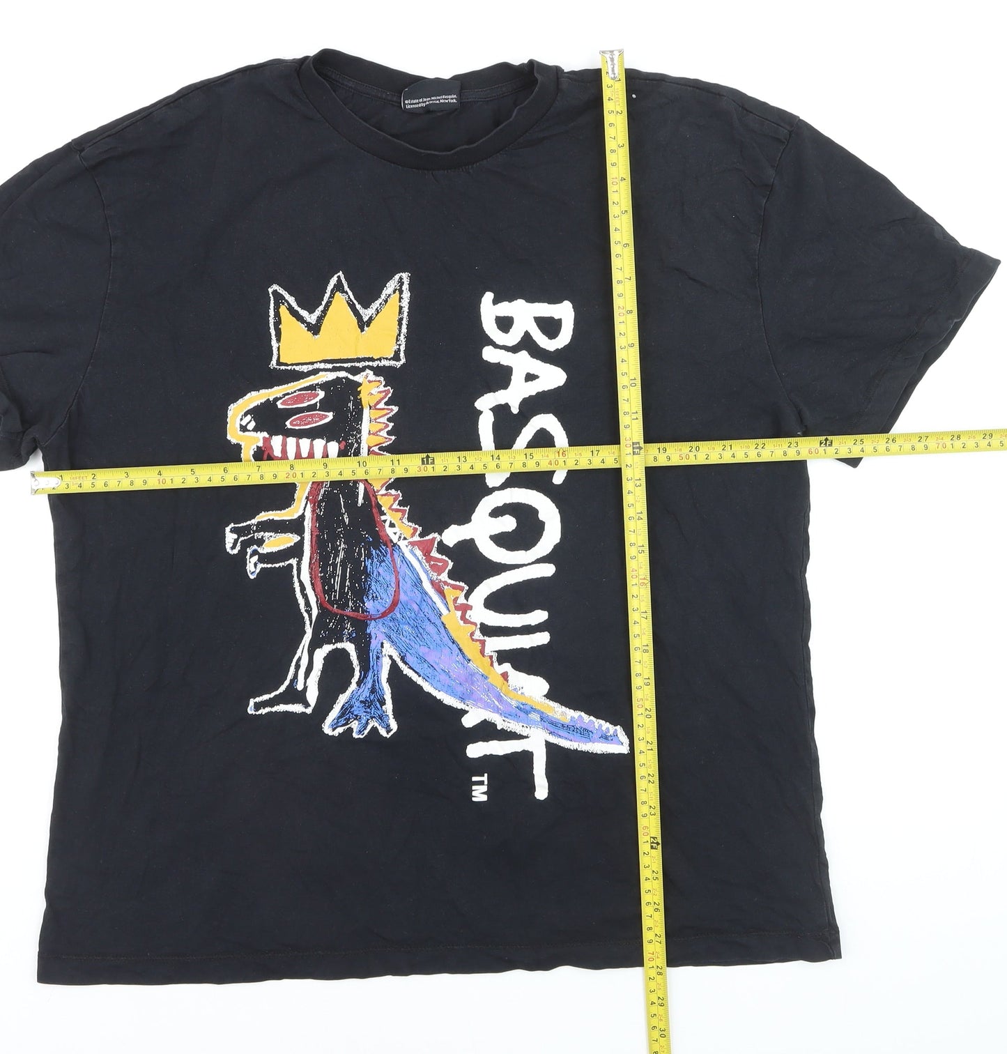 Primark x Basquiat Mens Black XL Graphic Art T-Shirt