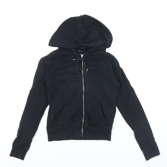 GAP Men’s Black Full Zip Hoodie Small Cotton Blend