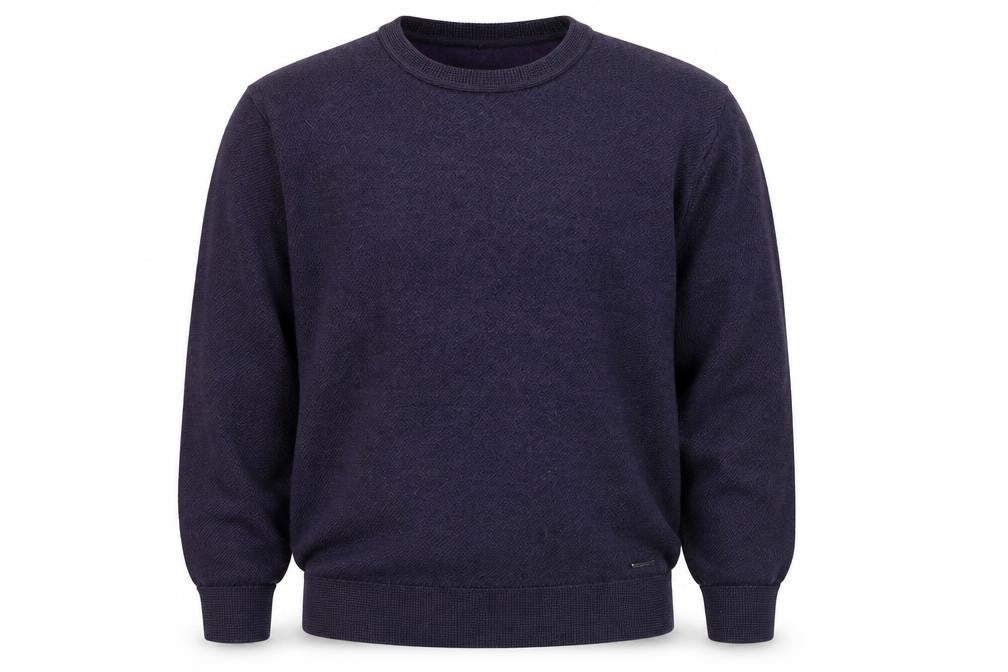 Bugatti Men’s Purple Wool Mix Crew Neck Jumper Size 2XL