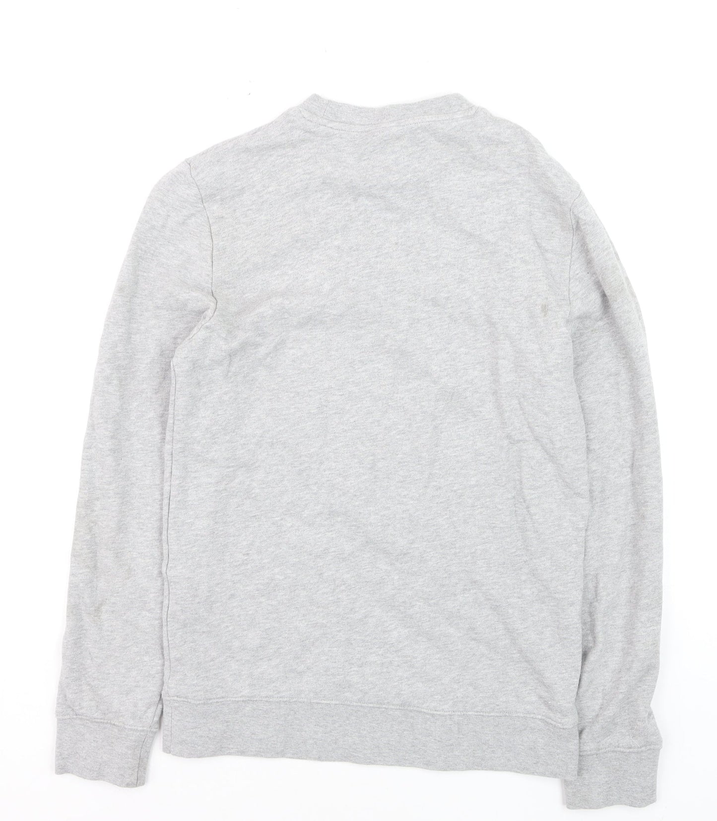 H&M Womens Grey Graphic Print Pullover Sweatshirt XS Cotton