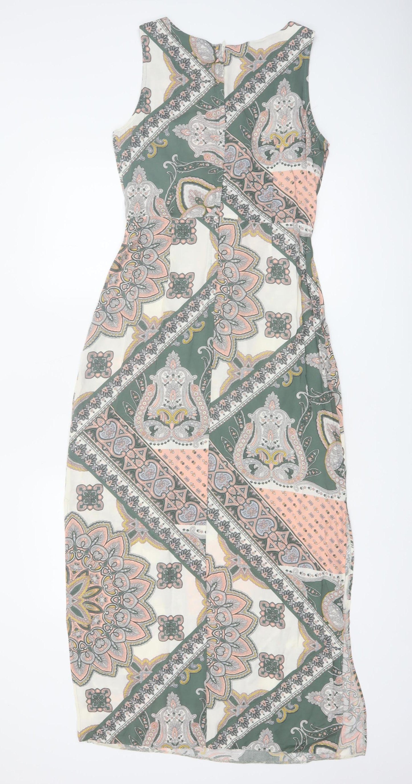 Billie & Blossom Women's Multicoloured Petites Size 10 Midi Sheath Dress