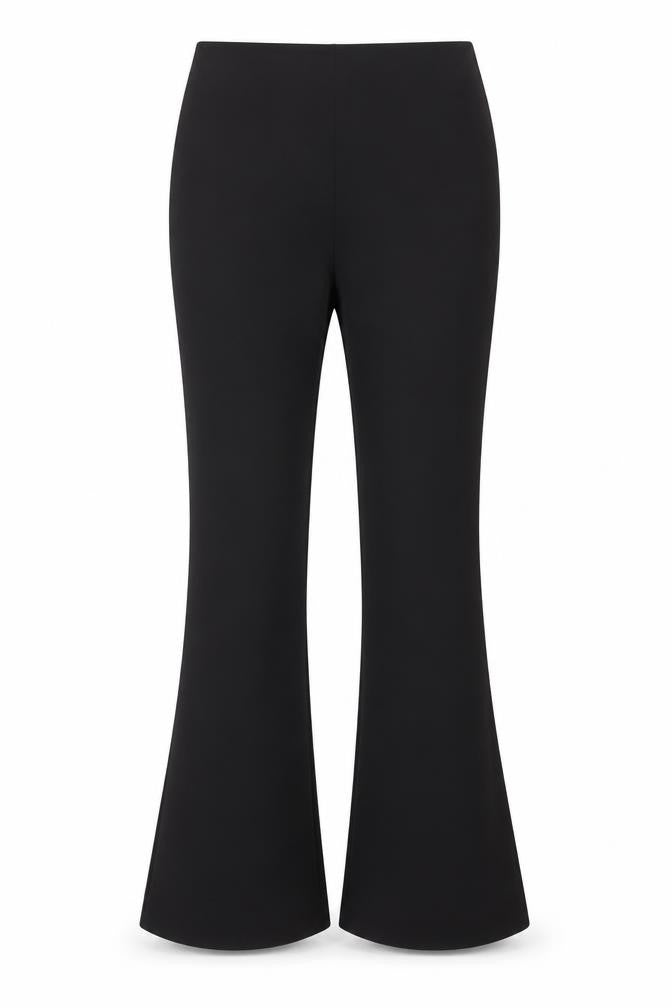 New Look Women Black Flared Stretch Trousers UK 10