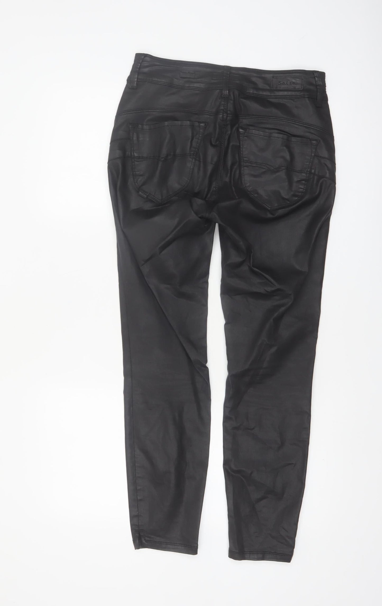 Salsa Womens Black Slim Fit Jegging Style Stretch Trousers Size 10