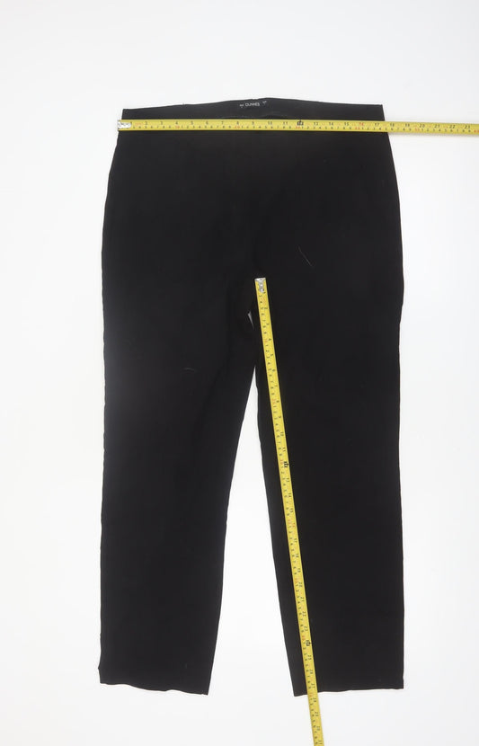 Dunnes Women Black L Stretch Slim Leg Jersey Trousers