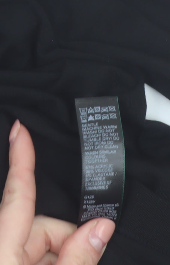Marks and Spencer Heatgen Women Black Thermal Leggings Size 10