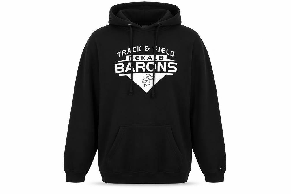 Pennant Men's Black XL Pullover Hoodie Track & Field Sports Fleece
