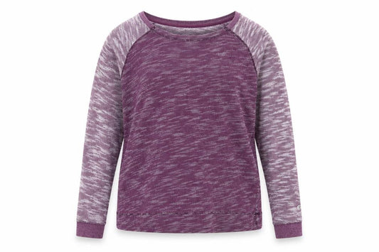 Champion Women's Purple Marl Long Sleeve Pullover Sweatshirt XL