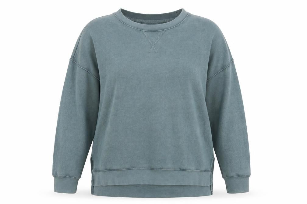 Time and Tru Women’s Gem Slate Blue Pullover Sweatshirt Size 12-14