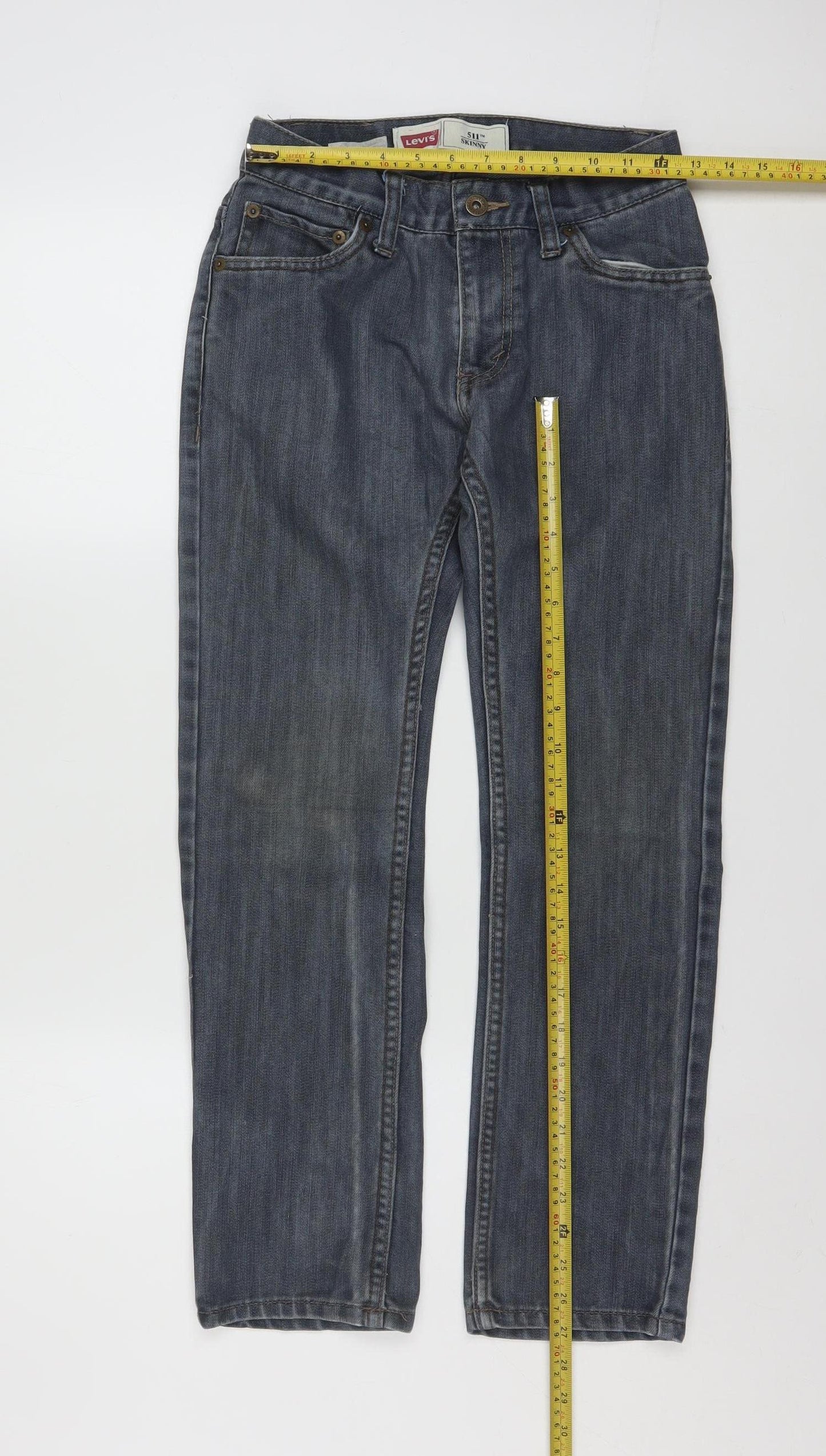 Levi's 511 Women's Blue Skinny Jeans Size 14 Regular Cotton Blend