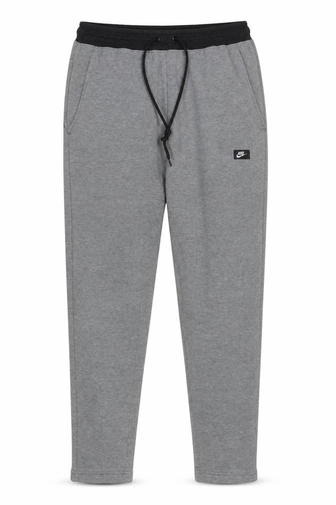 Nike Men's Grey Jogger Trousers M Regular Fit Cotton Blend