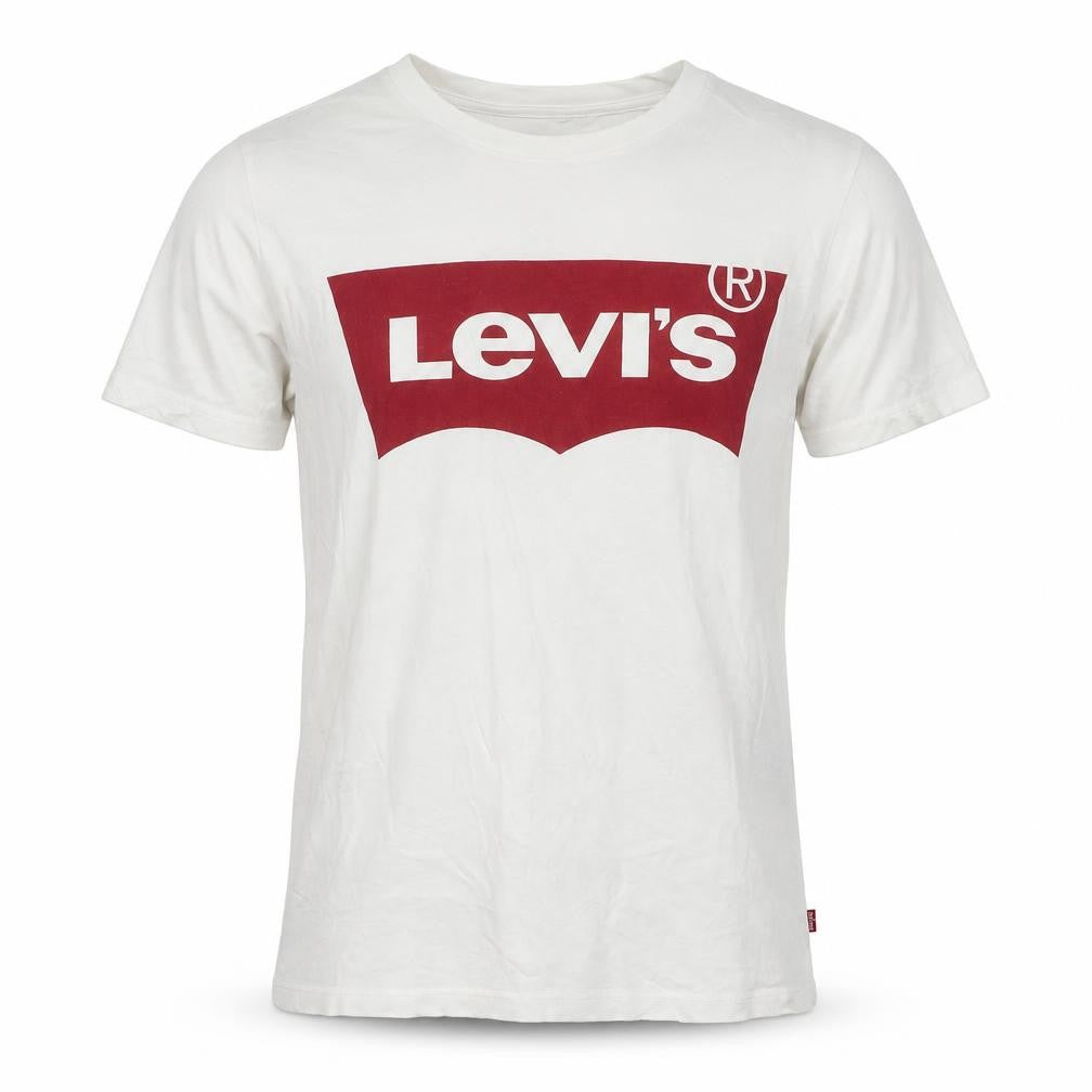 Levi's Men's White XS Graphic Logo Crew Neck Cotton T-Shirt
