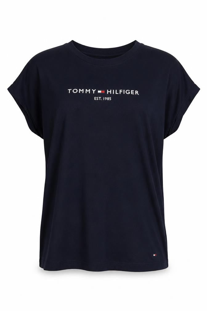 Tommy Hilfiger Men's Blue Cotton Crew Neck T-Shirt L