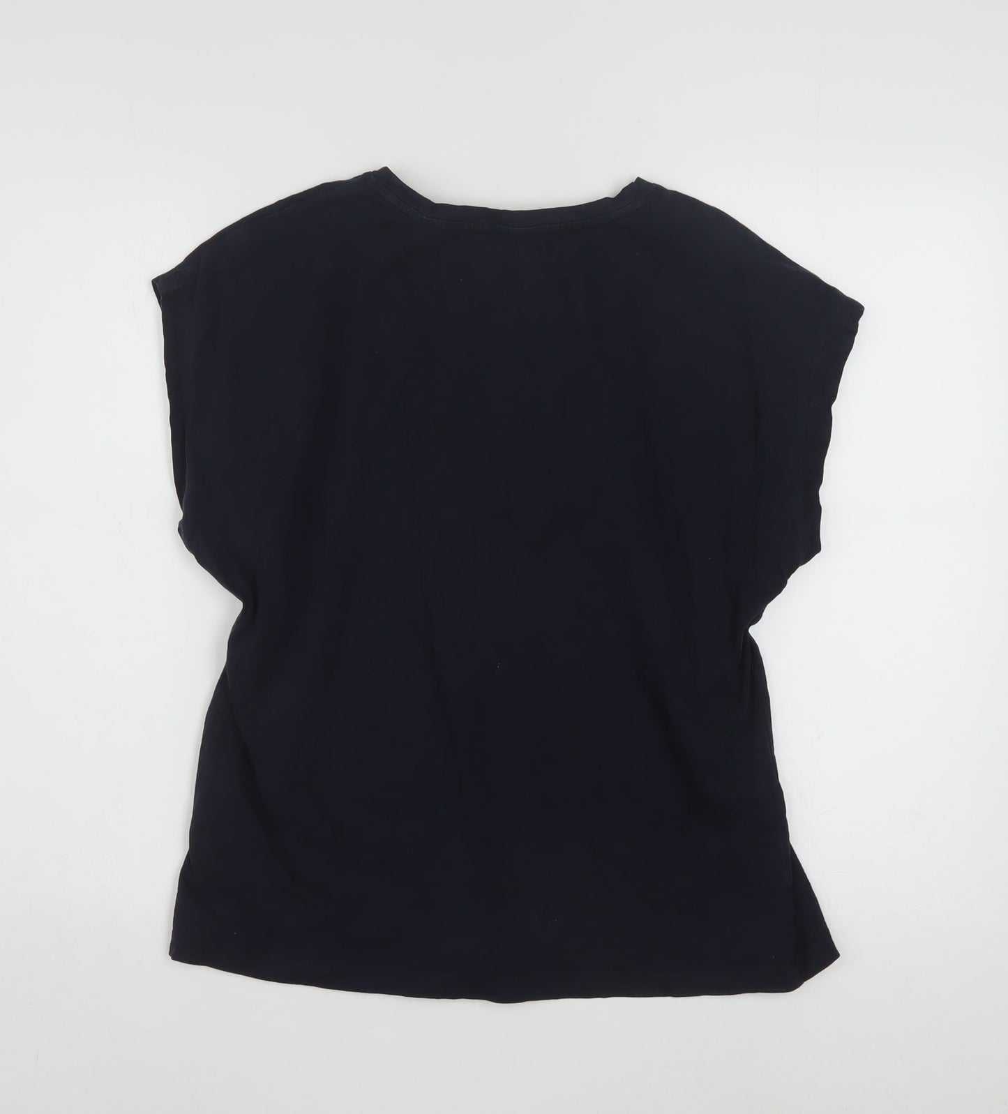Tommy Hilfiger Men's Blue Cotton Crew Neck T-Shirt L