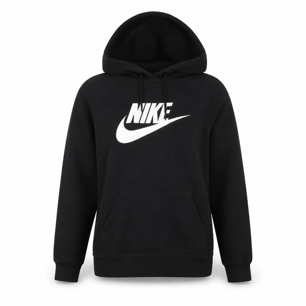 Nike Womens Black XS Pullover Hoodie Sweatshirt Cotton Blend