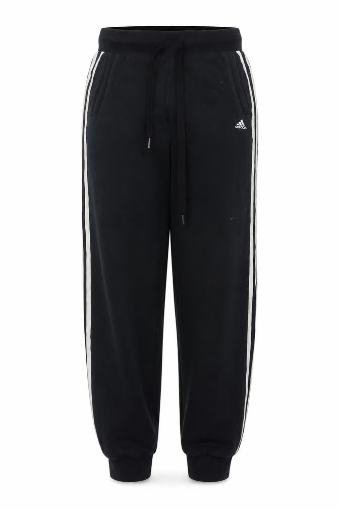 Adidas Women’s Black XS Jogger Trousers with Side Stripes