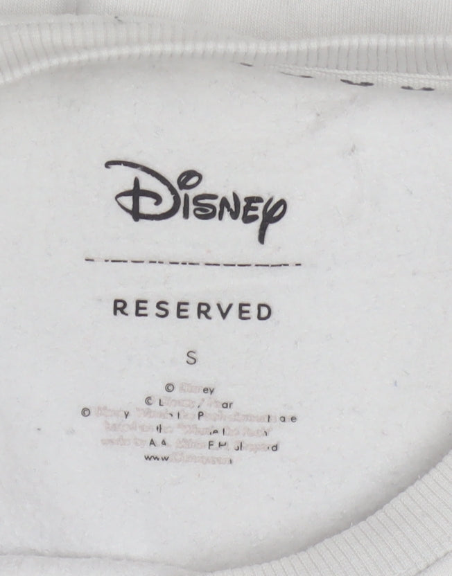 Disney Reserved Women's White Mickey Mouse Sweatshirt Size S