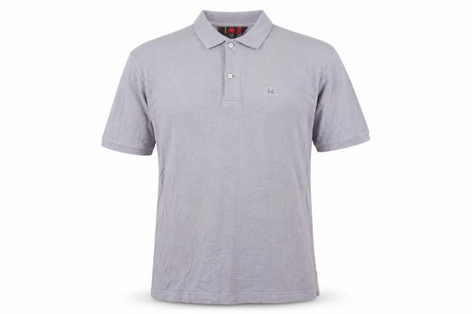 Robe Di Kappa Men's Grey Cotton Short Sleeve Polo - Size M