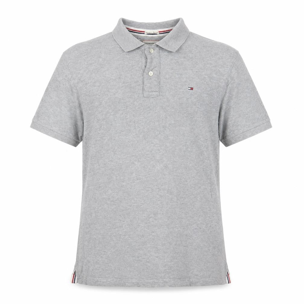 Hilfiger Denim Men's Grey XL Cotton Polo Shirt Classic Fit