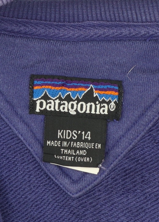 Patagonia Boys Purple 14 Years Fleece 1/2 Zip Pullover Sweatshirt