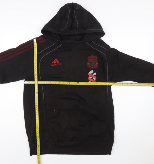 Adidas Men’s Black Liverpool FC Logo Pullover Hoodie Size L