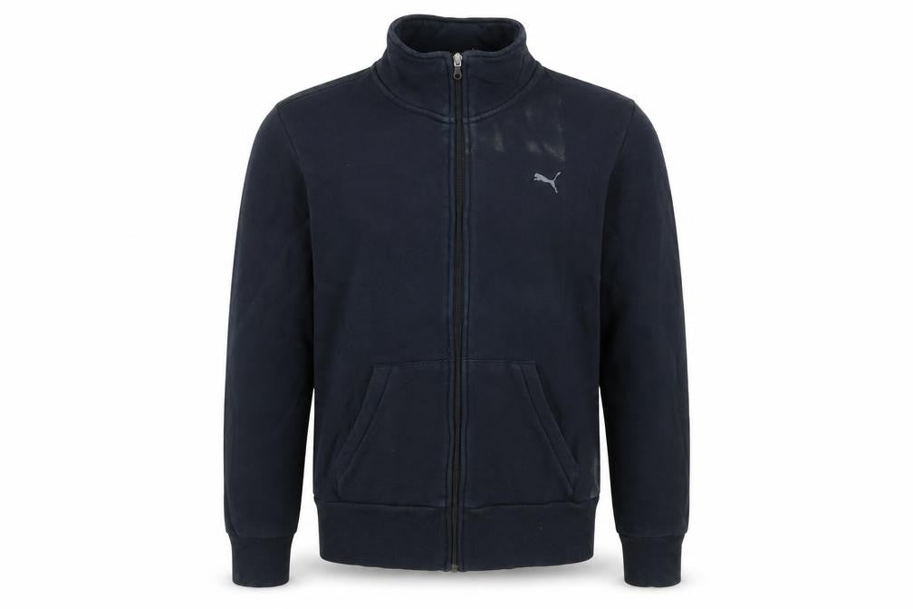 Puma Mens Black XL Full Zip Fleece Sweatshirt Jacket