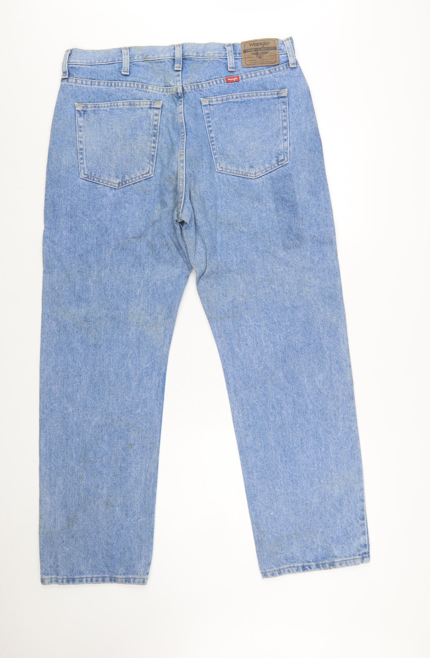 Wrangler Men’s Blue Light Wash Straight Leg Denim Jeans 34x31