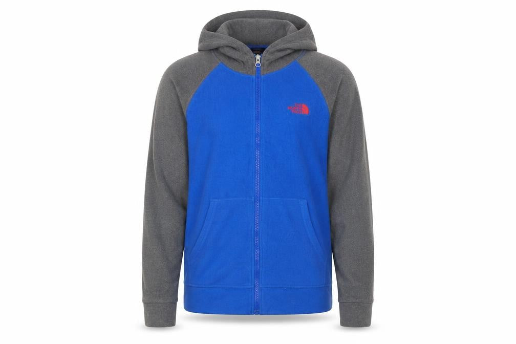 The North Face Boys Blue Grey Full Zip Fleece Hoodie 14-16 Years