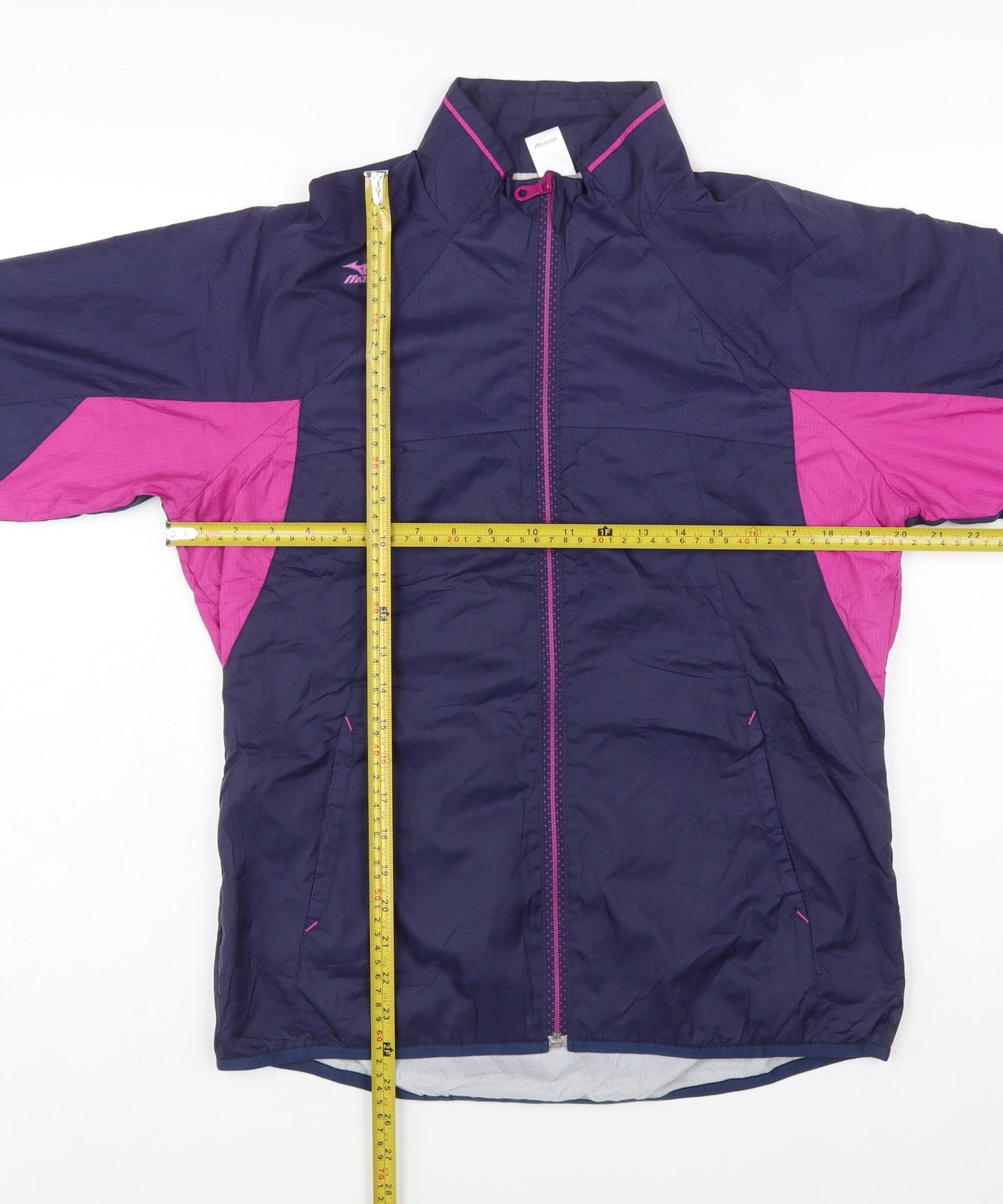 Mizuno Women's Purple Windbreaker Jacket M Breath Thermo Thermal Plus