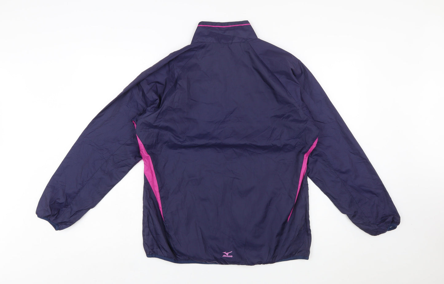 Mizuno Women's Purple Windbreaker Jacket M Breath Thermo Thermal Plus